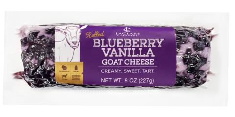 La Clare Rolled Blueberry Vanilla Goat Cheese