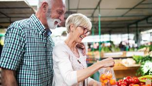 Older Couple Buying Fresh Food Teaser