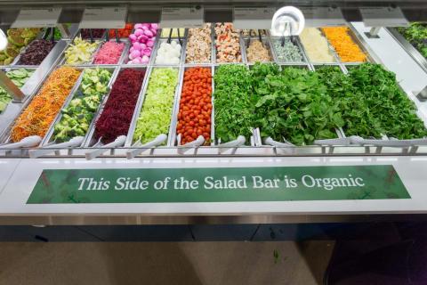 Whole Foods Organic salad bar