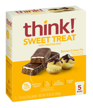 Think! Sweet Treat  High Protein Bar-Boston Crème Pie